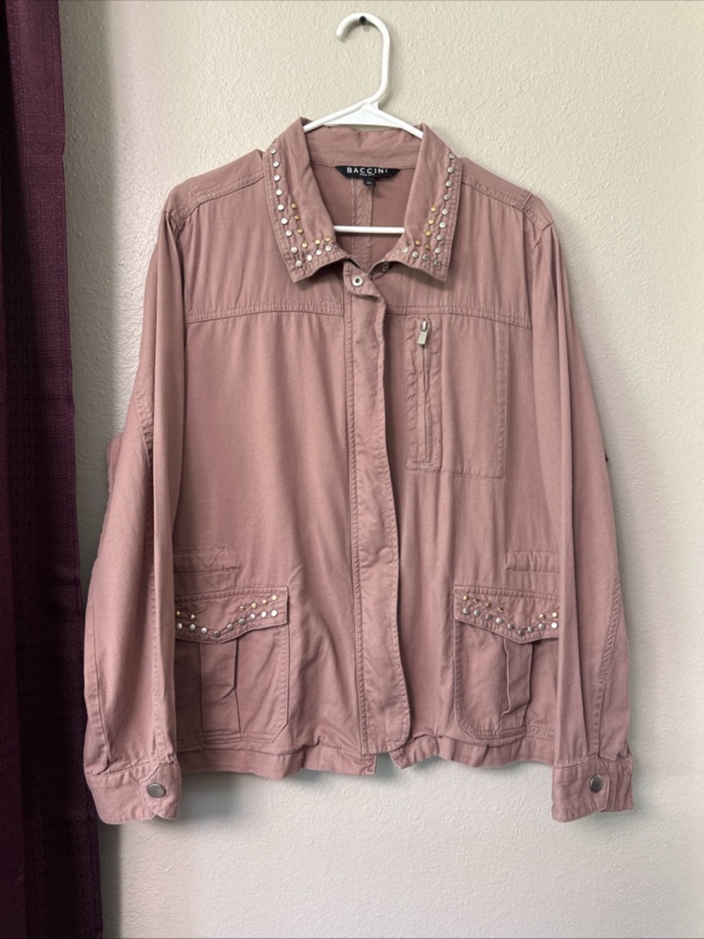 RB11 Baccini light Off Denim Jacket Size Extra Large
